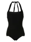 Amir Slama textured halterneck swimsuit - Black