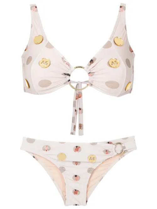 Bikini à imprimé graphique - Amir Slama - Modalova