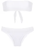 Amir Slama textured bandeau bikini - White