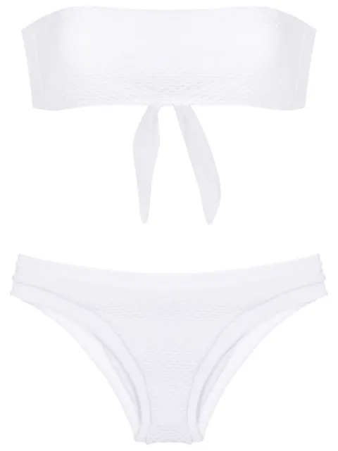Amir Slama textured bandeau bikini
