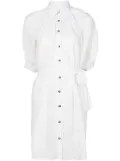 Amir Slama tied-waist shirt dress - White