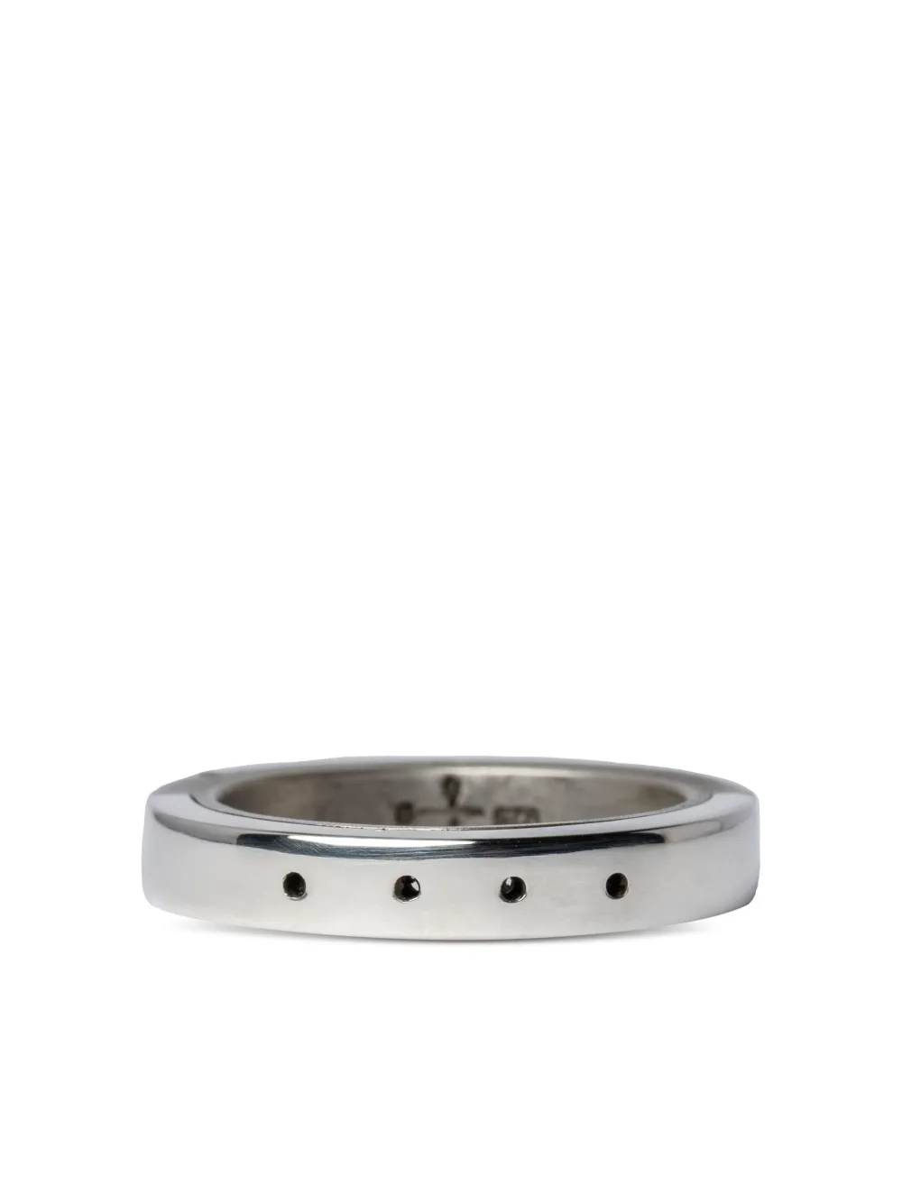 PARTS OF FOUR SISTEMA 4-HOLE STERLING-SILVER RING 