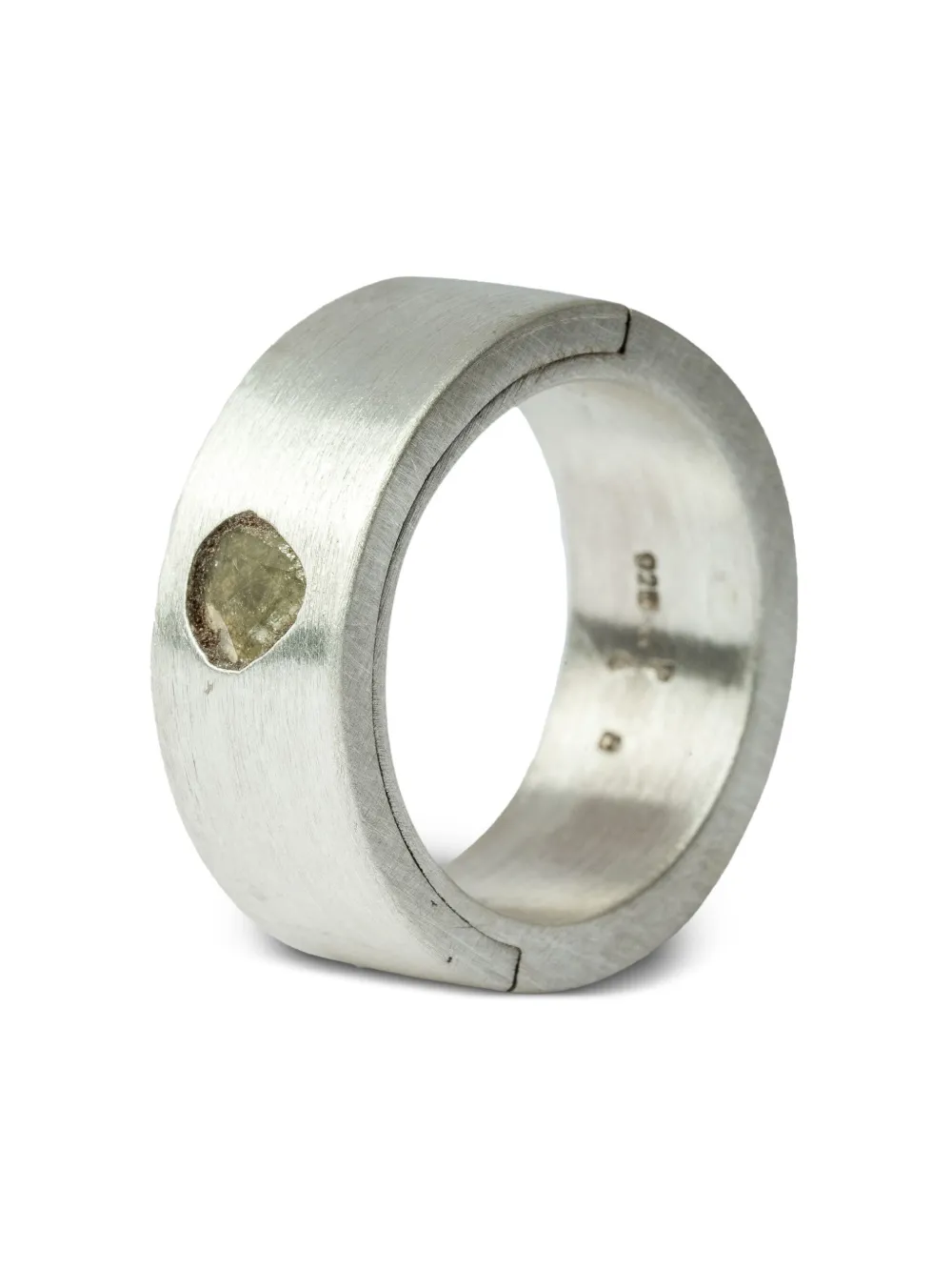 PARTS OF FOUR SISTEMA RING STERLING-SILVER YELLOW-DIAMOND RING 