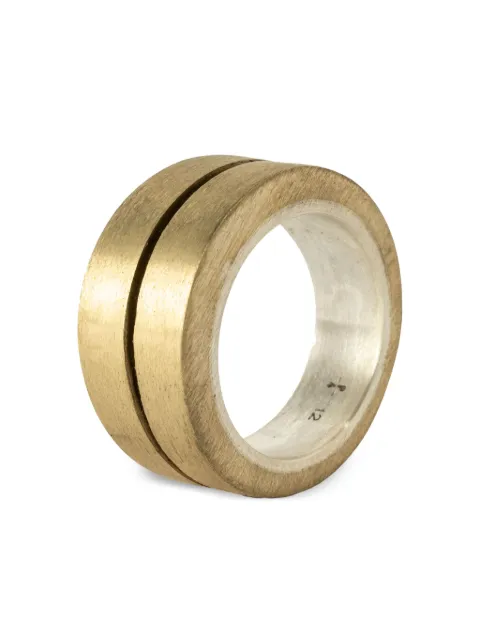 Parts of Four anillo Crevicev2 en plata de ley y latón mate