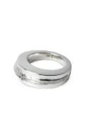 Parts of Four Foldform Crescent sterling silver ring