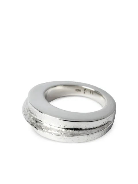 Parts of Four Foldform Crescent Ring aus Sterlingsilber