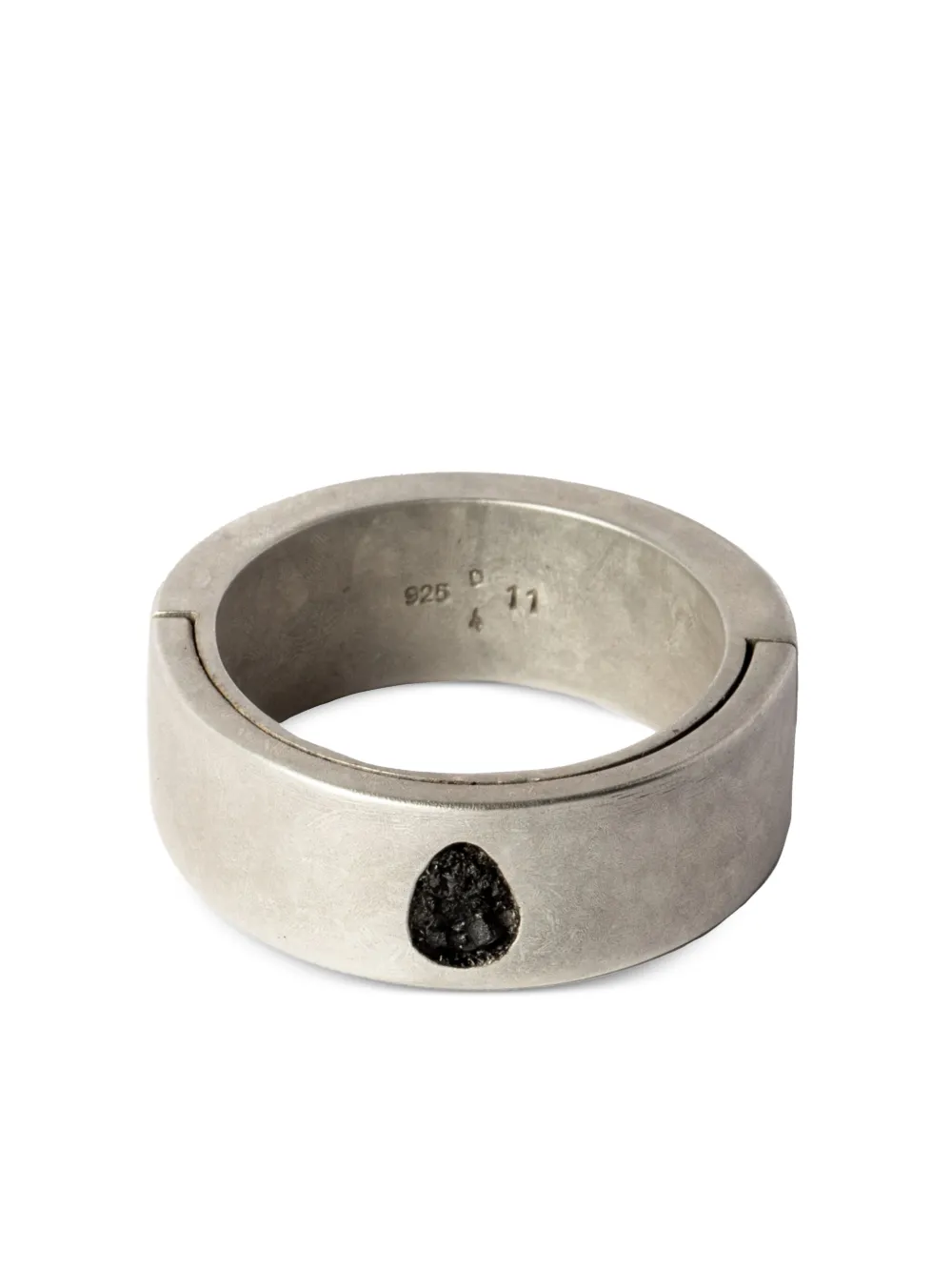 Parts of Four Sistema Ring ブラックダイヤモンド リング スターリングシルバー - シルバートーン Parts of Four Sistema Ring ブラックダイヤモンド リング スターリングシルバー - シルバートーン