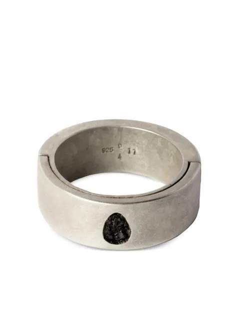 Parts of Four Sistema Ring sterling-silver black-diamond ring