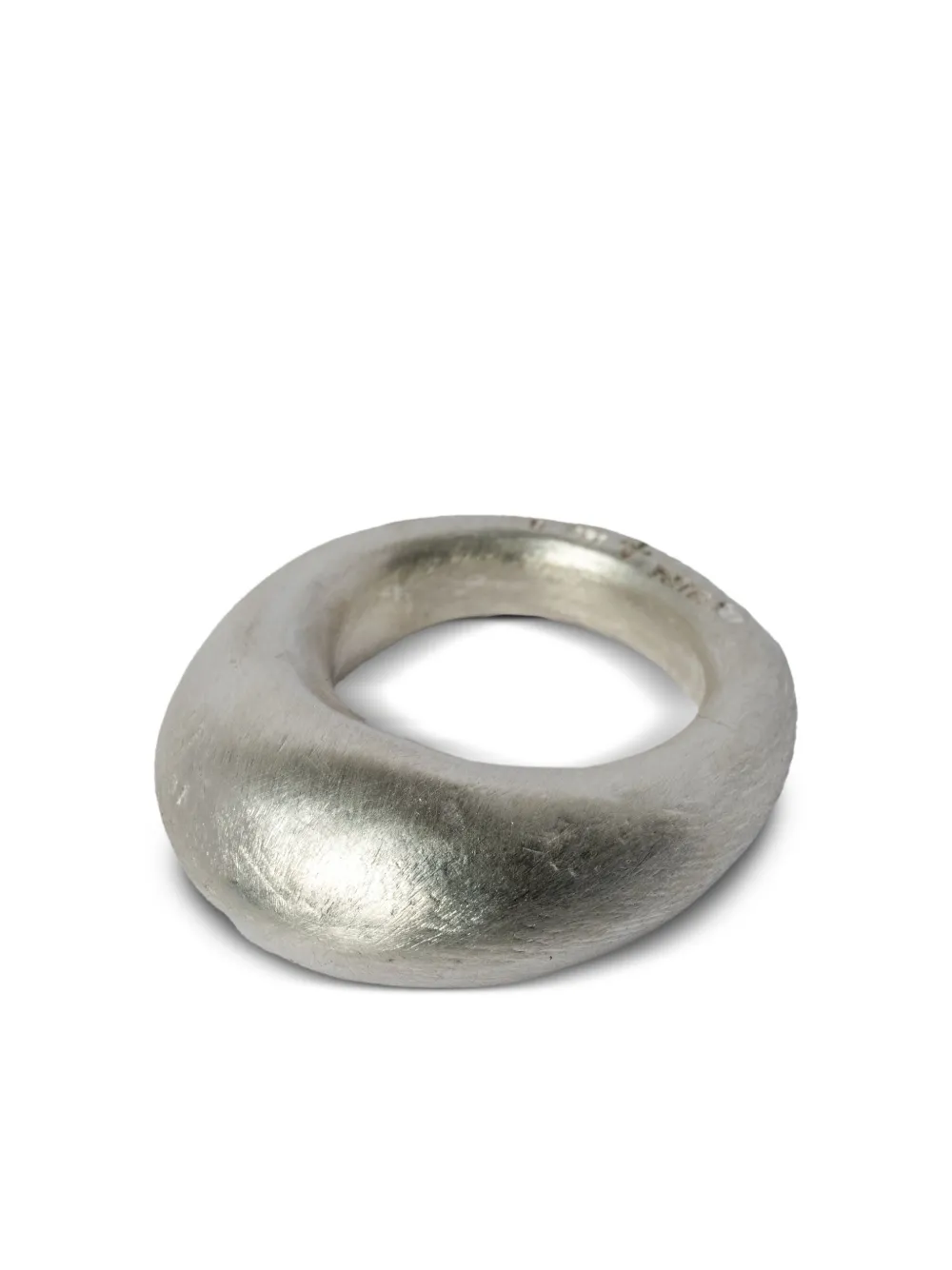 Parts of Four Tall Mountain matte sterling-silver ring - Zilver