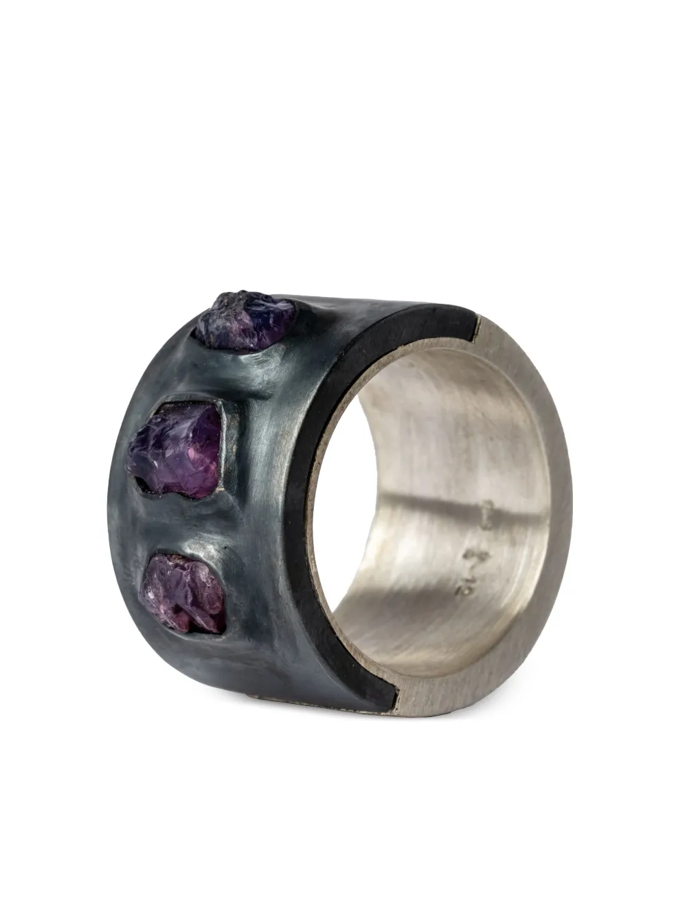 PARTS OF FOUR SISTEMA SAPPHIRE STERLING-SILVER RING