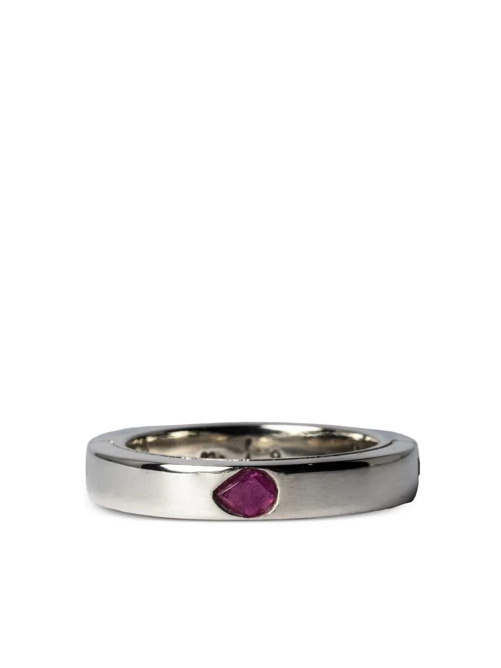 PARTS OF FOUR SISTEMA RUBY STERLING-SILVER RING