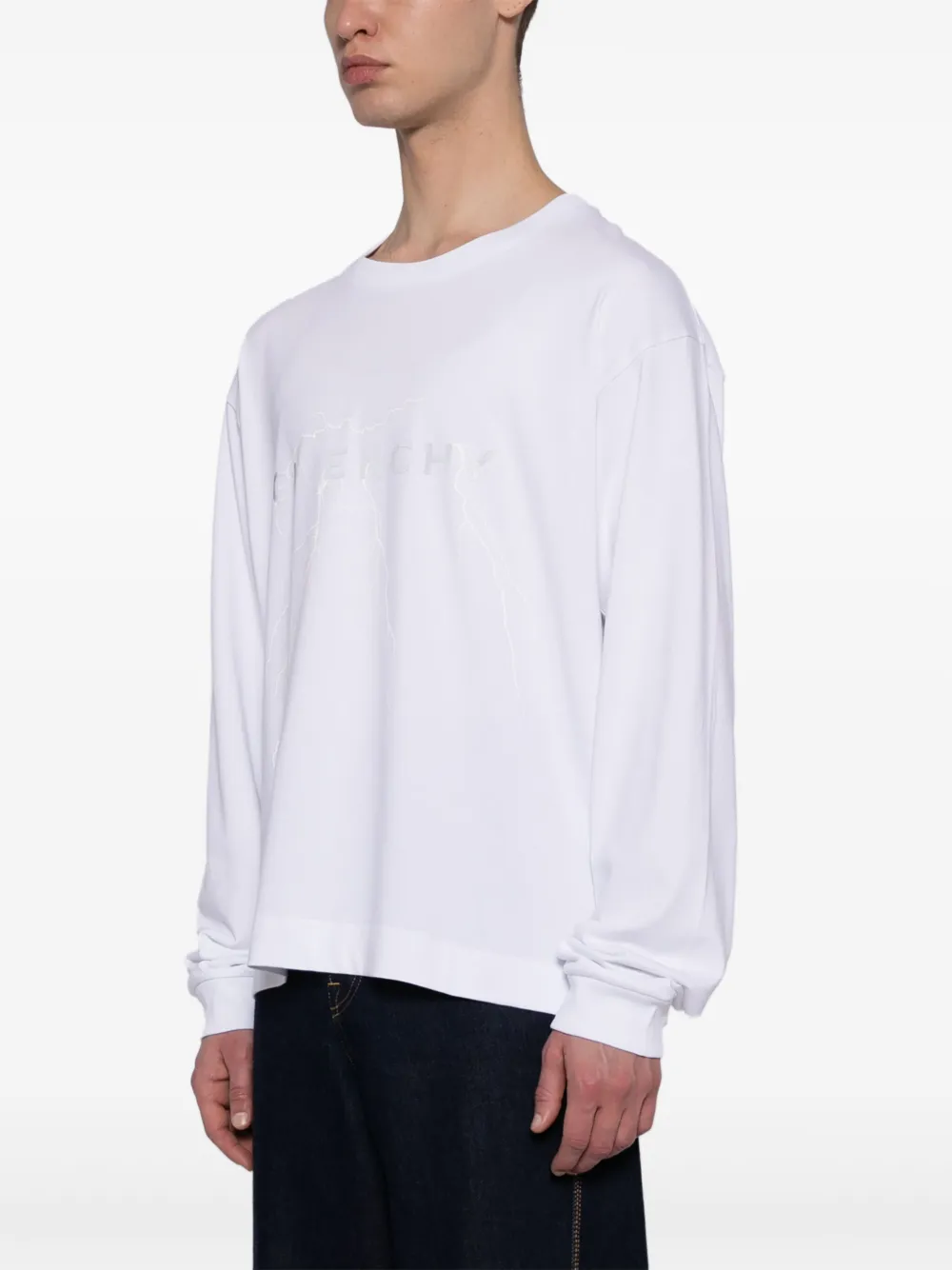 Givenchy Katoenen T-shirt met logoprint Wit