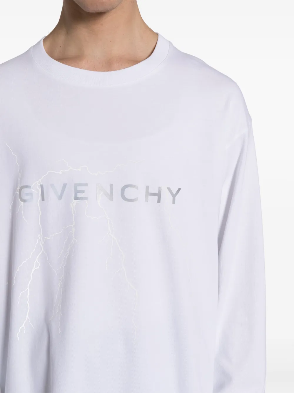 Givenchy Katoenen T-shirt met logoprint Wit
