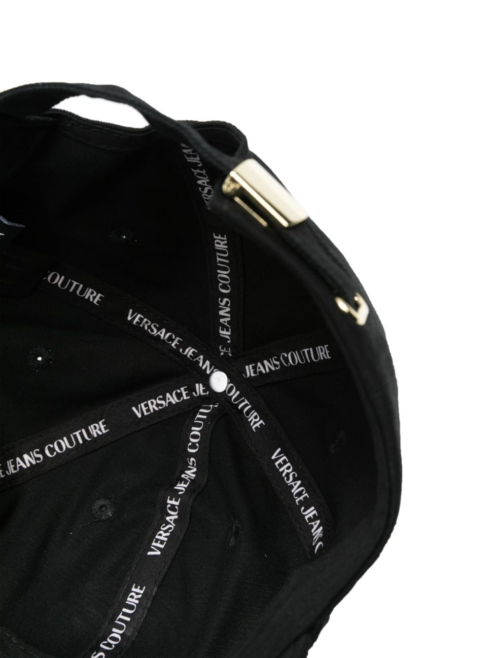 Versace Jeans Couture Polotop met V embleem Zwart