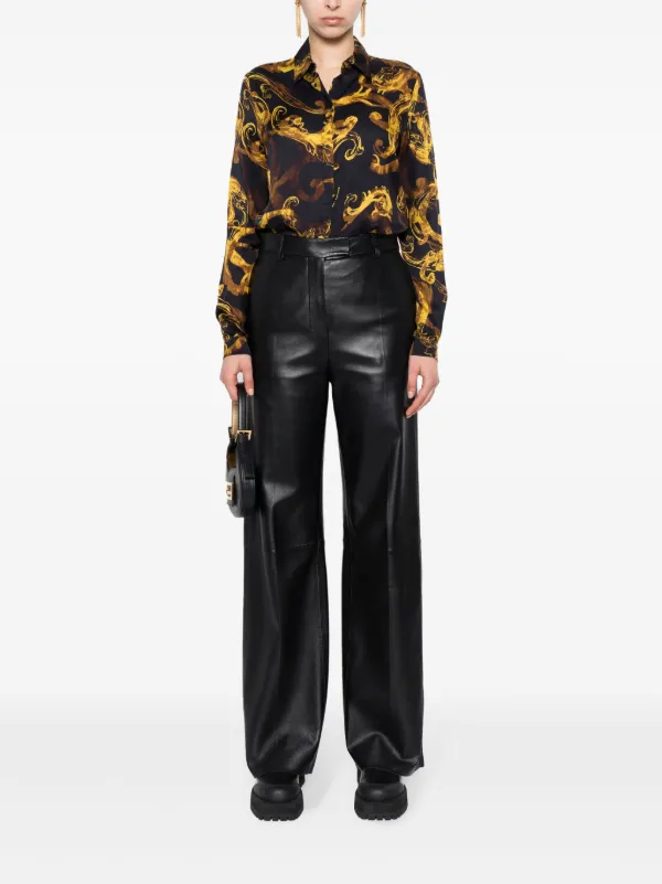 P VERSACE JEANS COUTURE シルク　シャツ Versace Jeans Couture Shirt with 'barocco' pattern | Men's | Vitkac