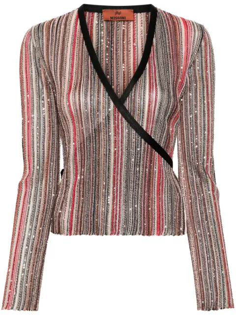 Missoni suéter cruzado con lentejuelas
