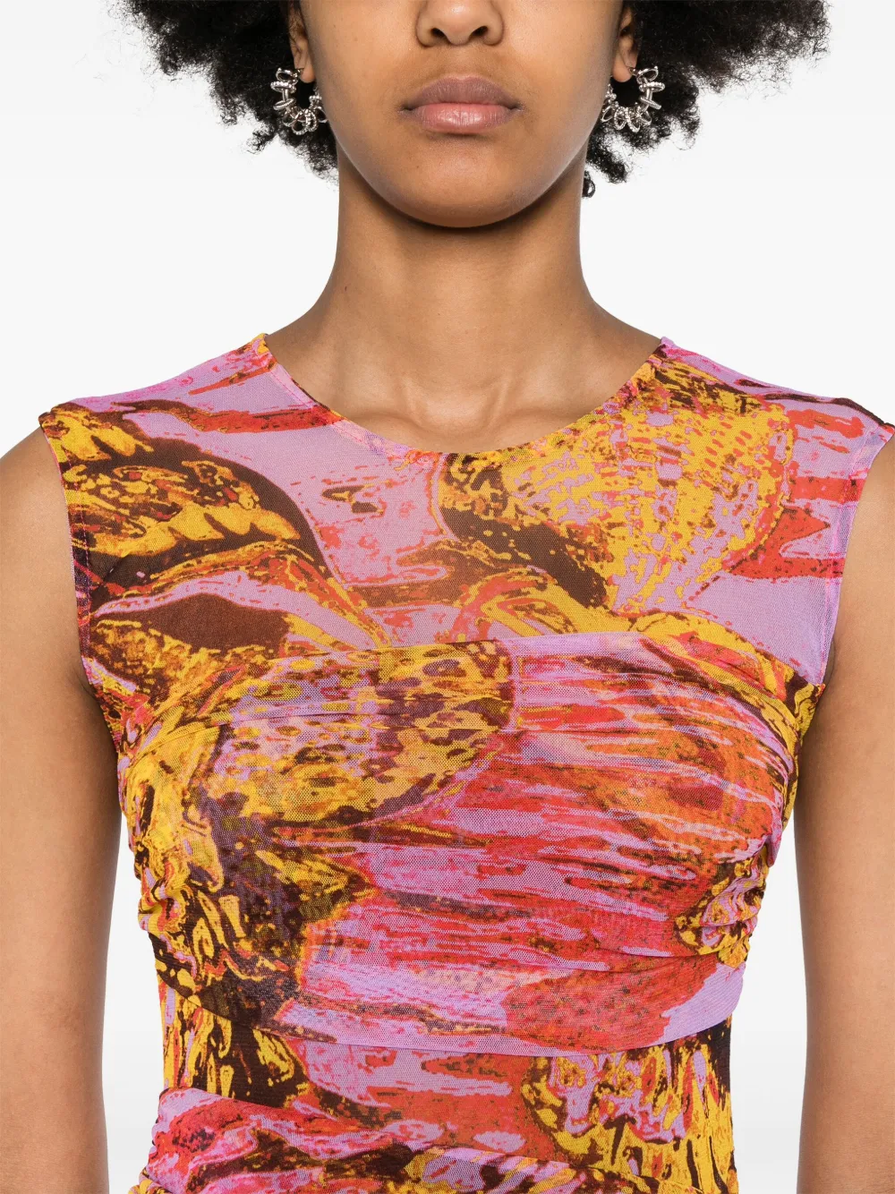 PINKO Jurk met zeeprint Roze