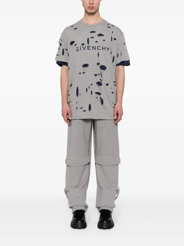 Givenchy Distressed Layered T-shirt | Grey | FARFETCH