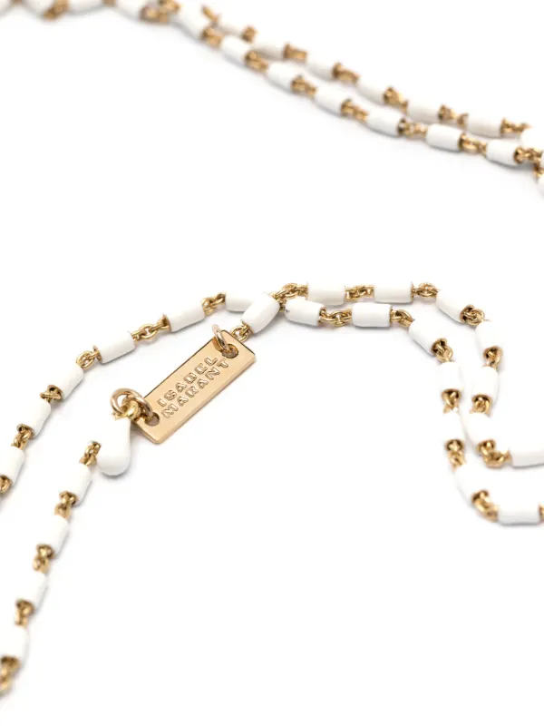 ISABEL MARANT Casablanca Wraparound Necklace | White | FARFETCH