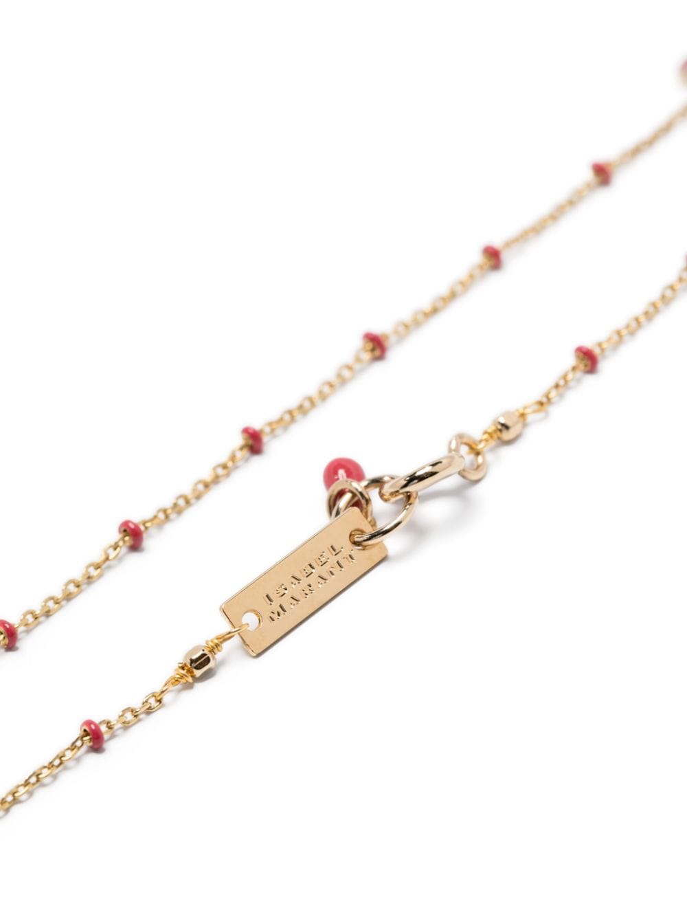Shop Isabel Marant Casablanca Beaded Necklace In Gold