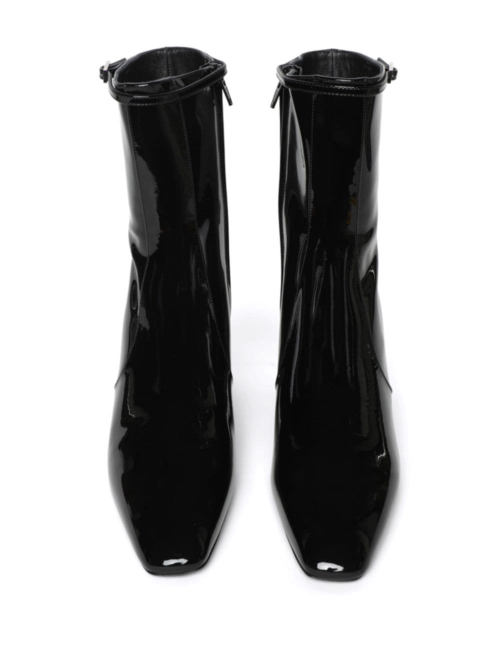 Shop Saint Laurent Joelle 70mm Ankle Boots In Black