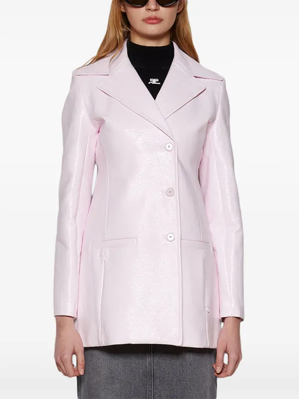 Courrèges Heritage Vinyl コート | ピンク | FARFETCH JP
