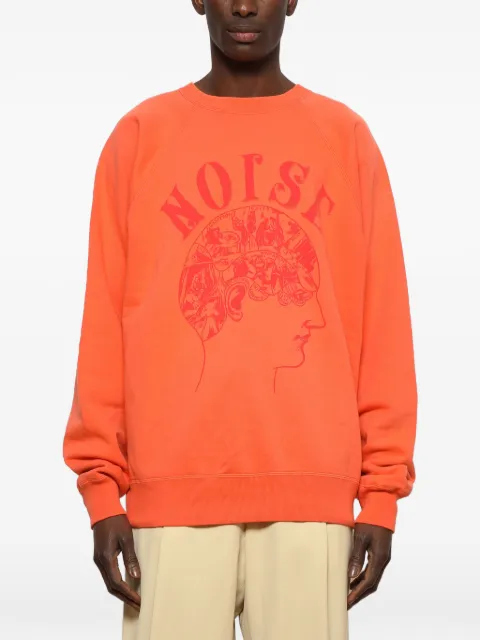 SAINT MXXXXXX noise-graphic crew-neck sweatshirt