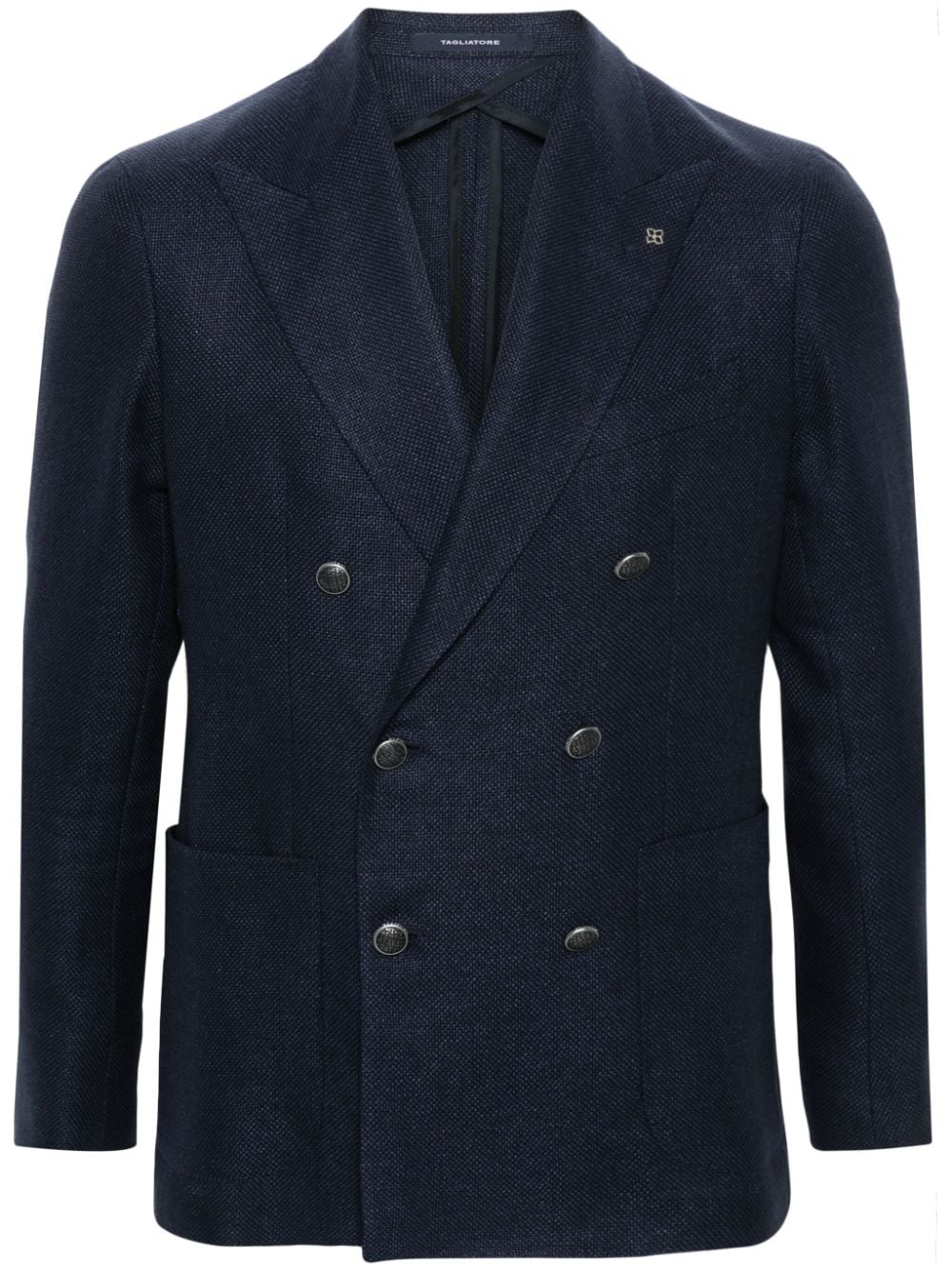 Tagliatore Blazer met enkele rij knopen Blauw