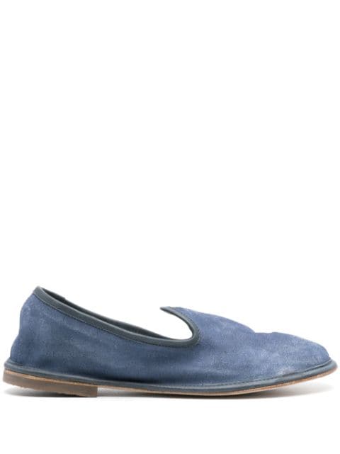 Alberto Fasciani leather-trim suede loafers