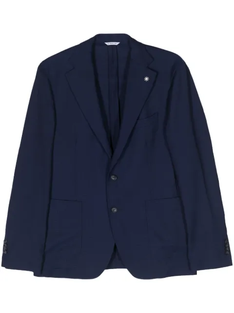 Manuel Ritz single-breasted virgin wool blazer