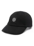 Stone Island Compass-appliqué cap - Black