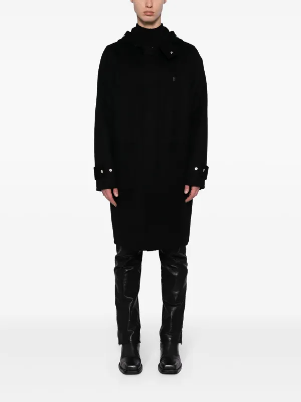 Givenchy Hooded single-breasted Coat | Black | FARFETCH