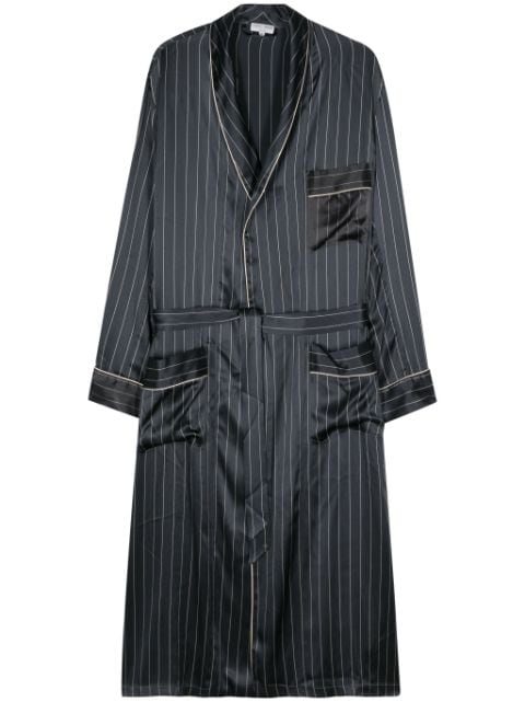 Giorgio Armani Pre-Owned 2000s pinstripe satin coat