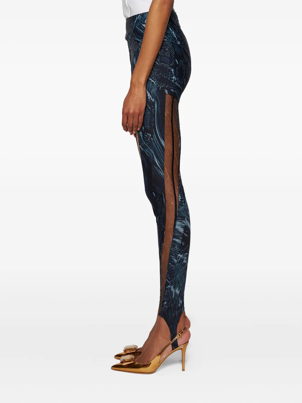 Mugler Illusion legging Grijs