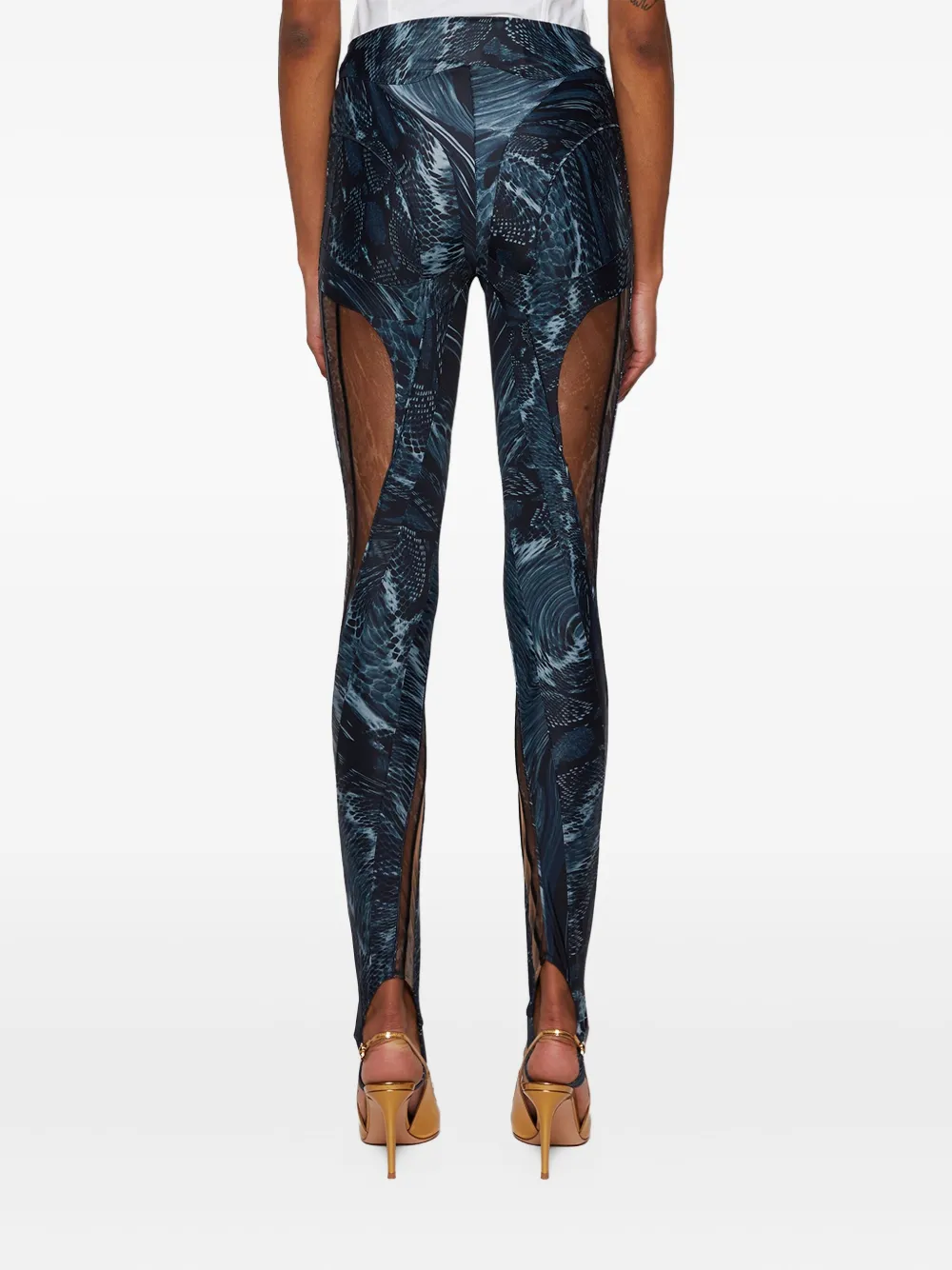Mugler Illusion legging Grijs