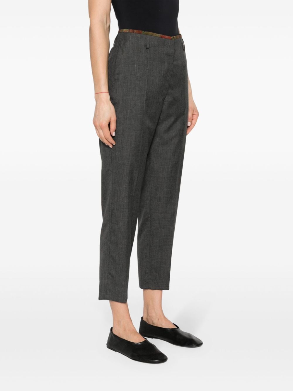 Shop Ibrigu Pinstriped Tailored Trousers In Grau
