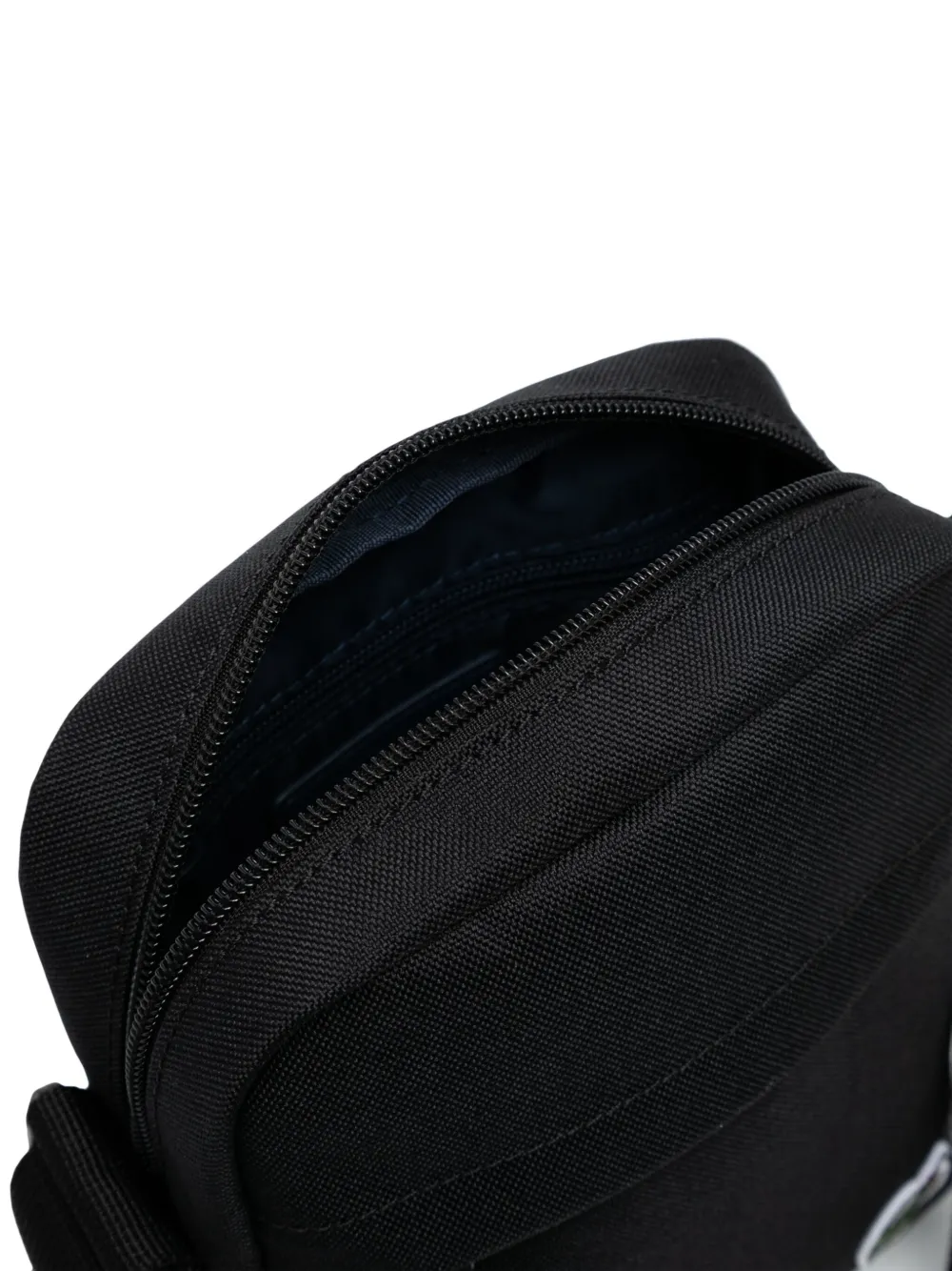 Lacoste Messengertas met logo-applicatie Zwart