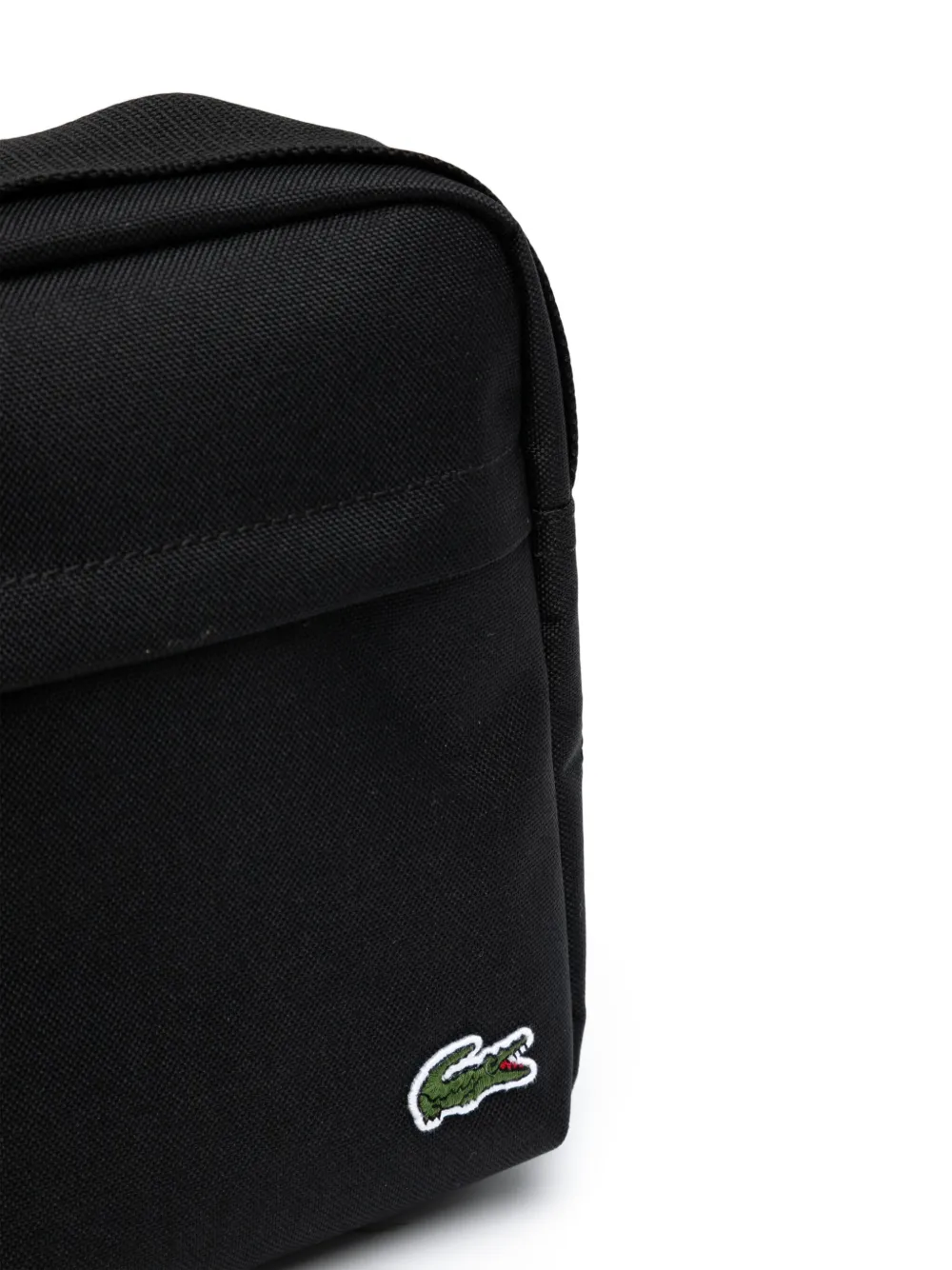Lacoste Messengertas met logo-applicatie Zwart