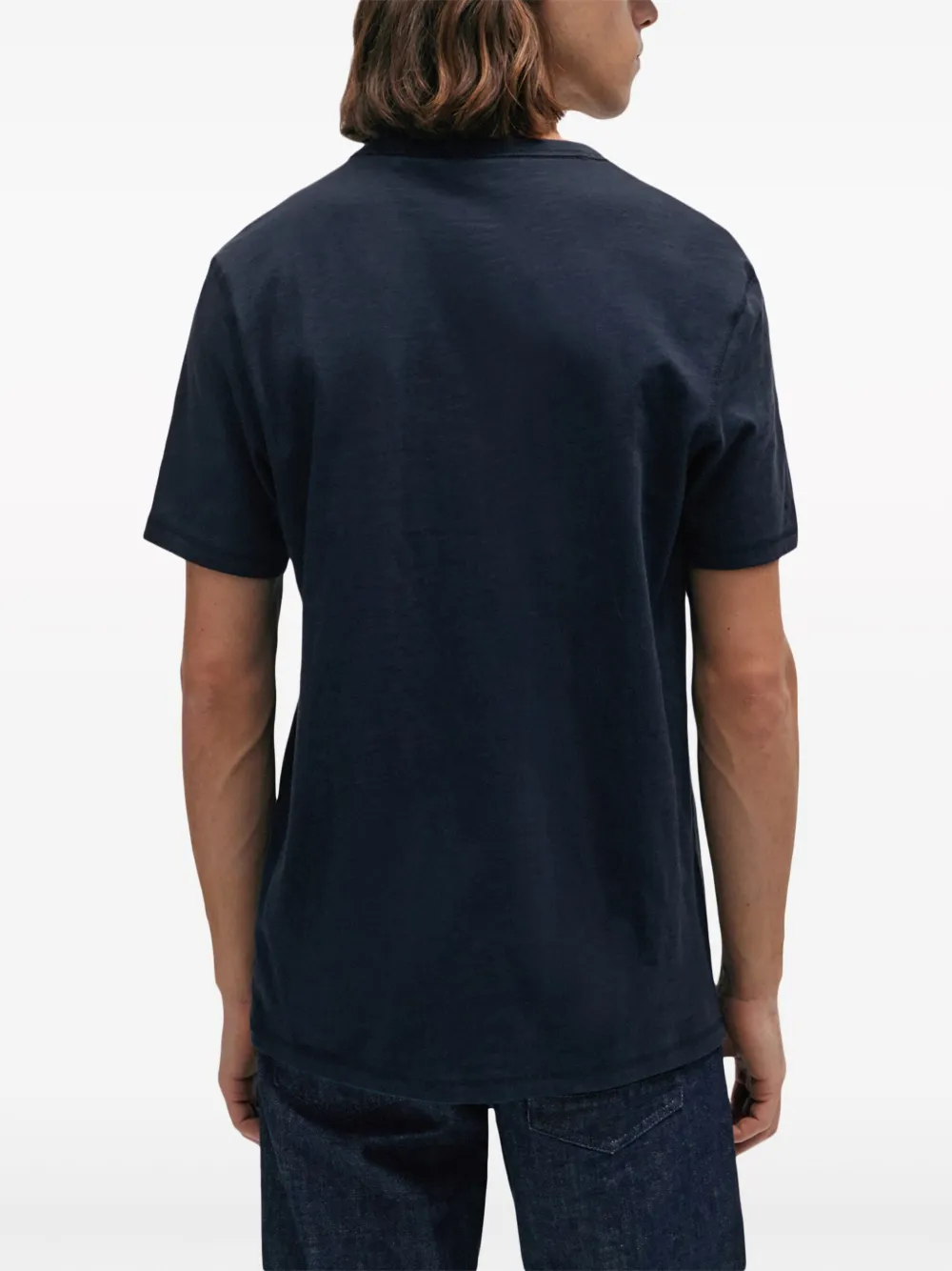 BOSS T-shirt met logoprint Blauw