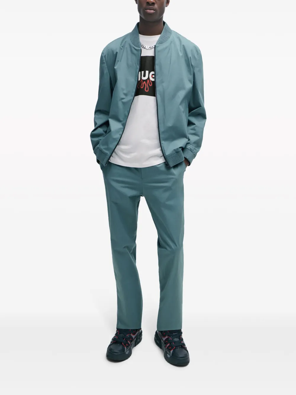 HUGO Camiseta com estampa de logo | Camisetas | Image 2