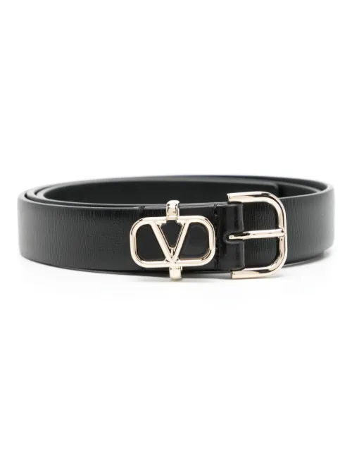 Ceinture en cuir à détail VLogo - Valentino Garavani - Modalova