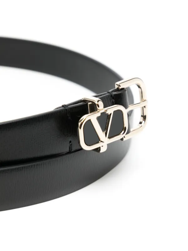 Valentino Garavani Vロゴ レザーベルト | ブラック | FARFETCH JP