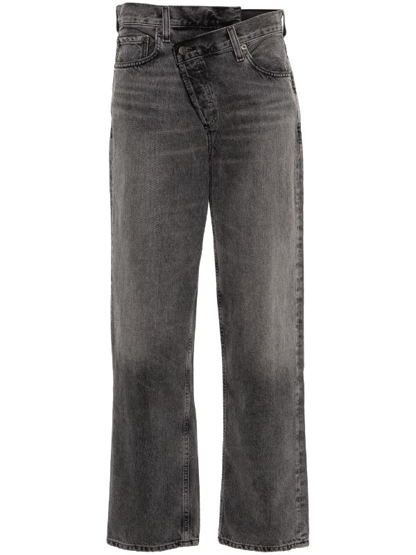 AGOLDE Criss Cross straight-leg Jeans - Farfetch