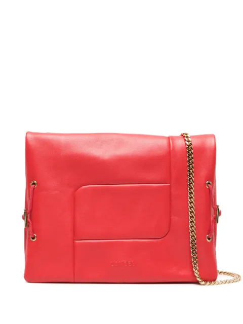 Lancel bolsa de hombro con logo en relieve