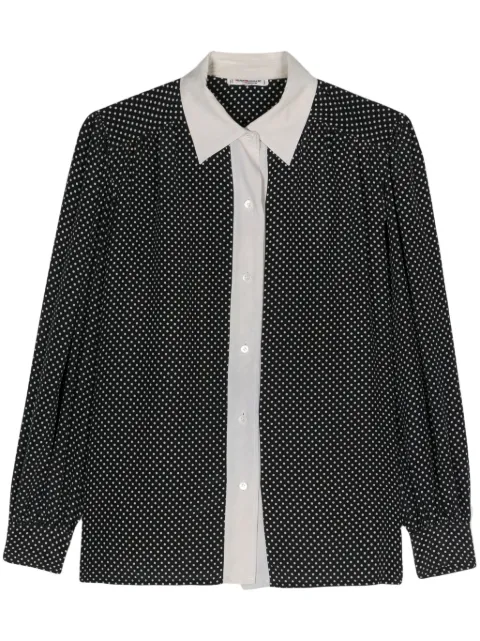 Saint Laurent Pre-Owned 1970s polka-dot silk shirt 