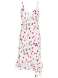 Marni Reverie-print midi dress - White