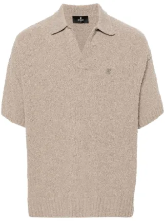 Represent Bouclé-Poloshirt Mit V-Ausschnitt - Farfetch