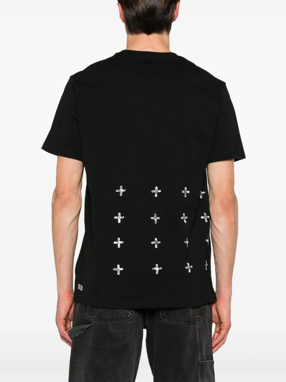 Shop Ksubi Flight Kash Cotton T-shirt In Black