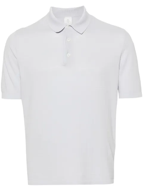 Eleventy fine-ribbed cotton polo shirt