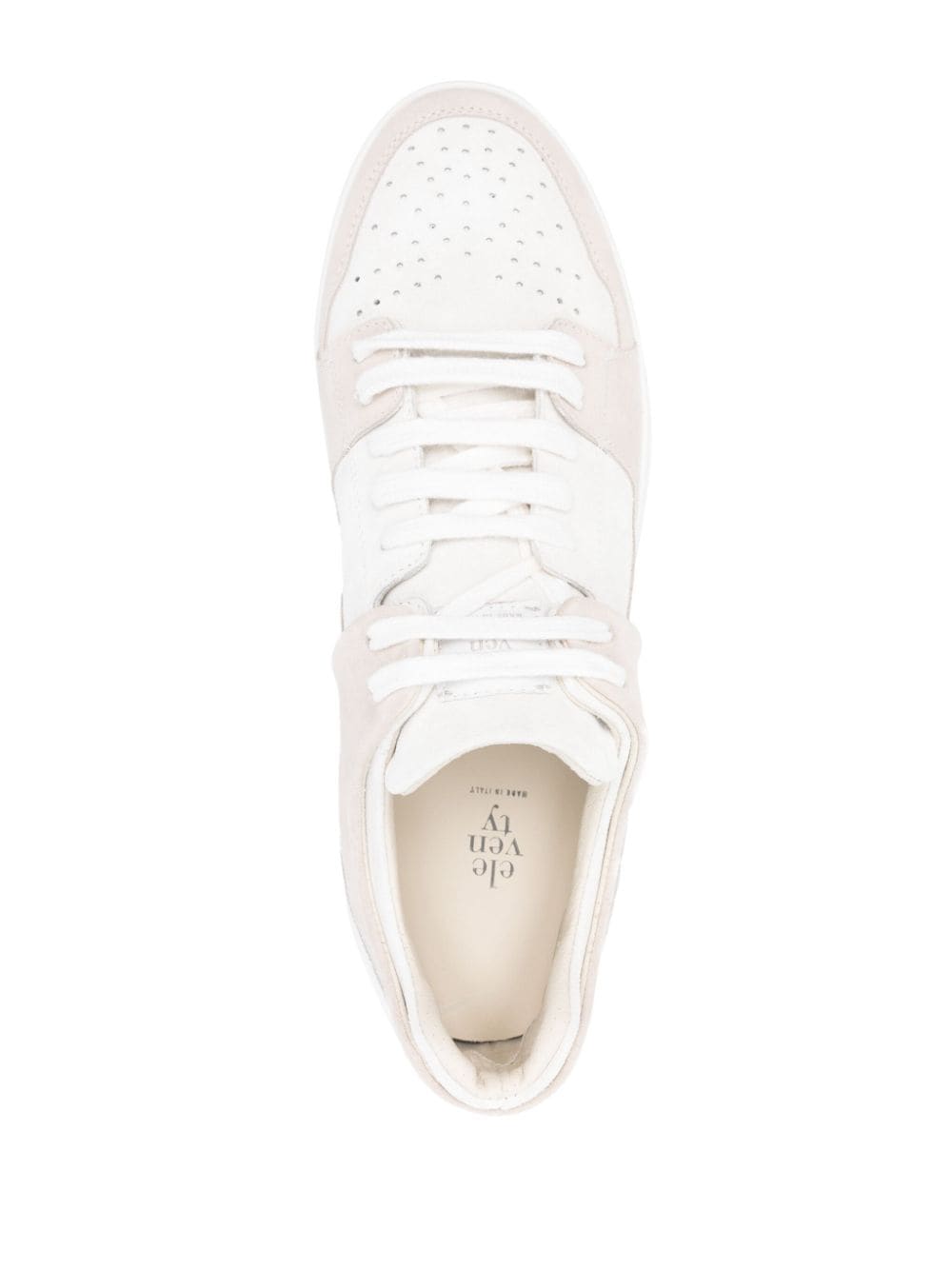 Shop Eleventy Suede Low-top Sneakers In Neutrals